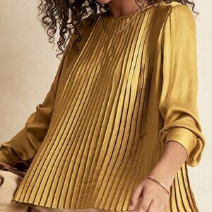 Banana Republic Pleated Satin Blouse